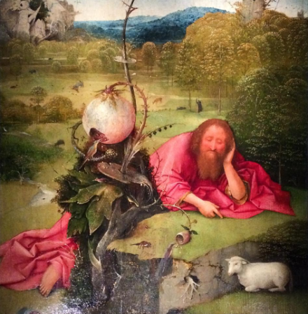 Hieronymus Bosch, St. John the Baptist (c. 1490-95), via Quincy Childs for Art Observed