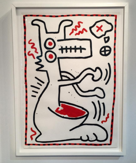 Keith Haring at Hollis Taggart, via Art Observed