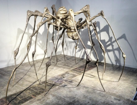 Louise Bourgeois, Spider Couple (2003), via Art Observed