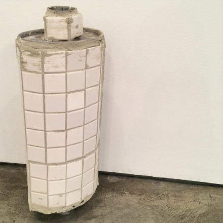Matias Faldbakken, Ceramic Muffler (2016), via Art Observed
