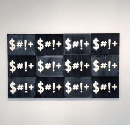 Mel Bochner, $#!+ (2015), via Art Observed