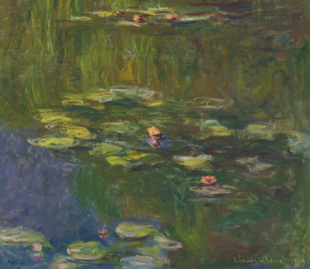 Claude Monet, Le bassin aux nymphéas (1919), via Christie's