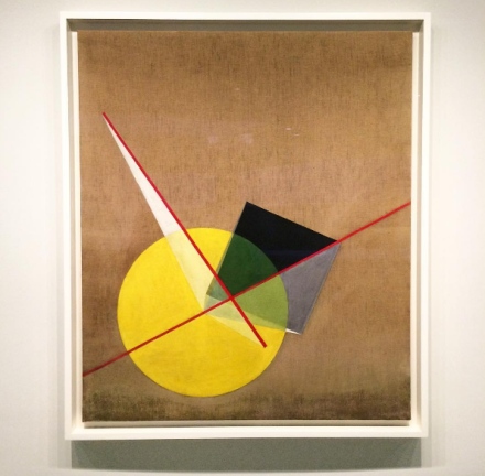 Laszlo Moholy-Nagy, Yellow Circle and Black Square (1921), via Art Observed