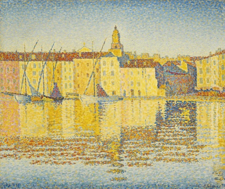 Paul Signac, Maisons du Port, Saint-Tropez (1892), via Sotheby's
