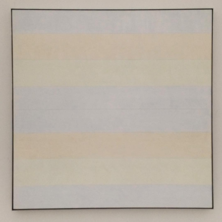 Agnes Martin, With My Back to the World (1997), via Art Observed