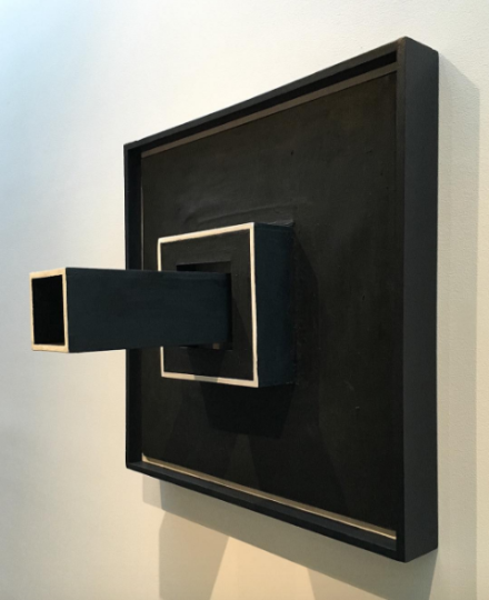 Sol LeWit, Wall Structure Black (1962), via Art Observed