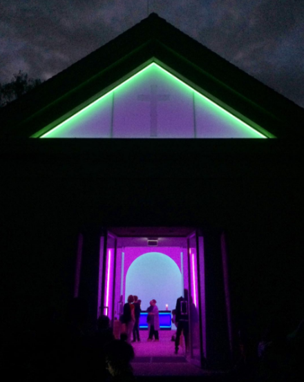 James Turrell at Dorotheenstadt Chapel (Installation View), via Art Observed