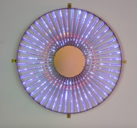 Leo Villareal, Radiant Wheel (2015), via Pace Gallery