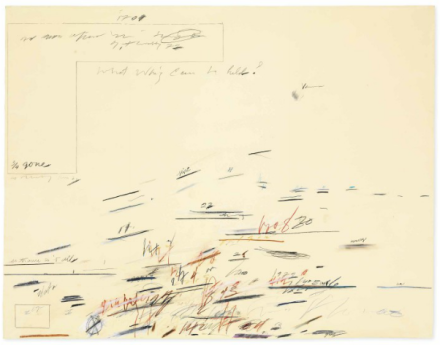 Cy Twombly, Untitled (1972), via Christie's