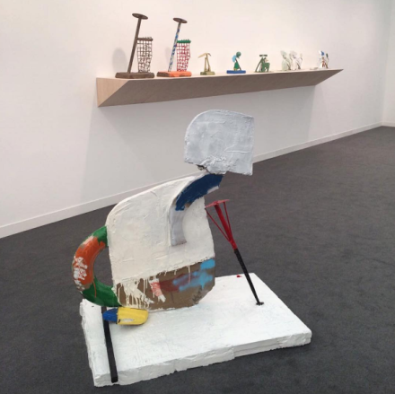 Eddie Martinez at Timothy Taylor Gallery, via Art Observed