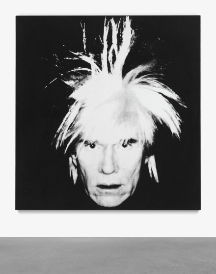 Andy Warhol, Self-Portrait (Fright-Wig) (1986), via Sotheby's