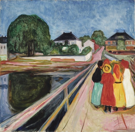 Edvard Munch, Girls on the Bridge (1902), via Sotheby's