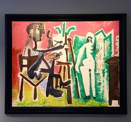 Pablo Picasso, Le Peinture eat Son Modéle (1963), via Art Observed