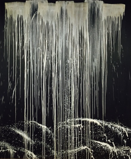 Pat Steir, Elephant Waterfall (1990), via Art Observed