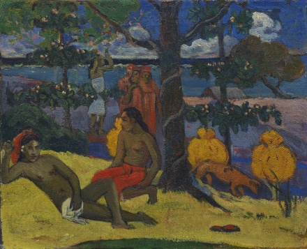 Paul Gauguin, Te Arii Vahine - La Femme Aux Mangos (II) (1896), via Sotheby's