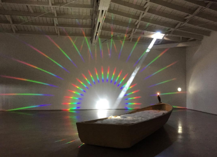 Terence Koh, Sleeping in a beam of sunlight (Installation View), via Art Observed