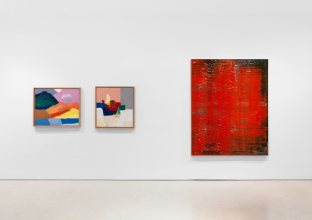 Installation view of Etel Adnan| Gerhard Richter at THE FLAG Art Foundation, 2017. Photography by Object Studies