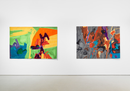 Installation view of Etel Adnan| Gerhard Richter at THE FLAG Art Foundation, 2017. Photography by Object Studies