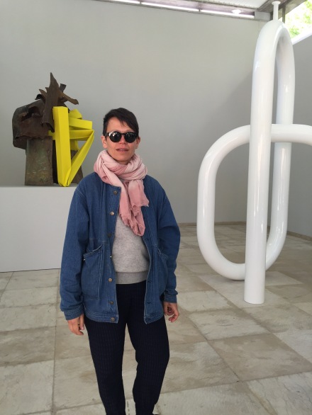 Carol Bove with her Installations at the Swiss Pavilion, via Art Observed