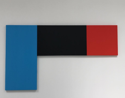 Ellsworth Kelly, Blue Black Red (2015), via Art Observed