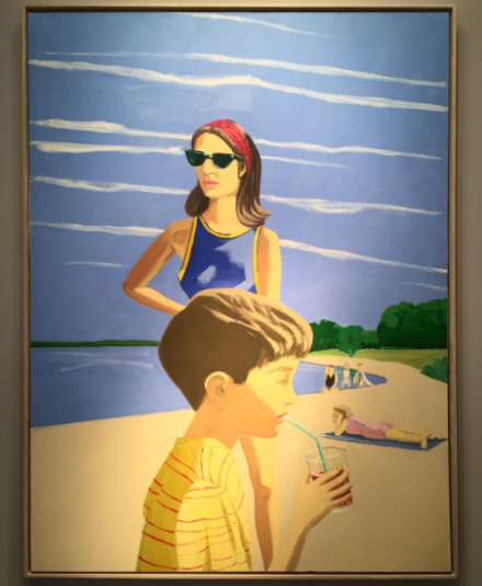 Alex Katz, Beach SCene (1966), via Art Observed