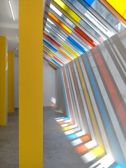 Daniel Buren, To Align: works in situ 2017 (Installation View), via Bortolami Gallery