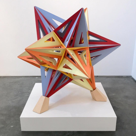 Frank Stella, Corian Star (2017), via Art Observed