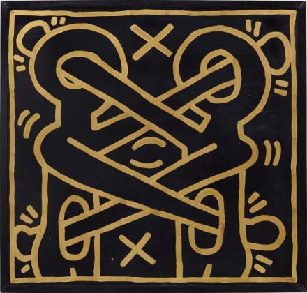 Keith Haring, Untitled (1984), Final Price£2,333,000, via Phillips
