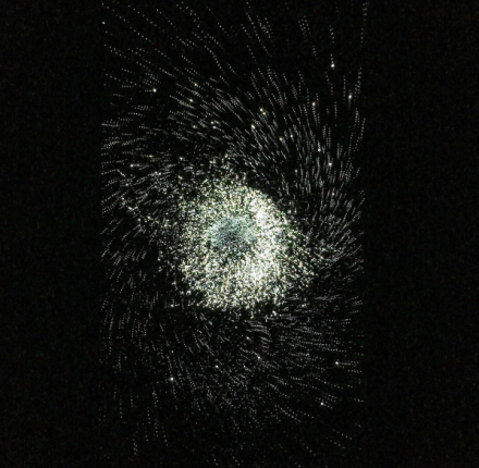 Leo Villareal, Particle Field 1 (2017), via Art Observed