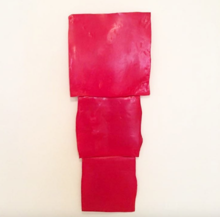 Mary Heilmann, Red Metric (2015), via Art Observed
