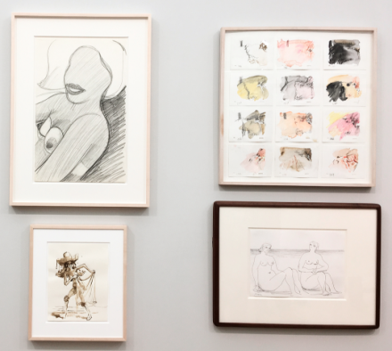 Drawing works at Gagosian Gallery, via Art Observed