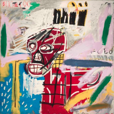 Jean-Michel Basquiat, Red Skull (1982), via Christie's