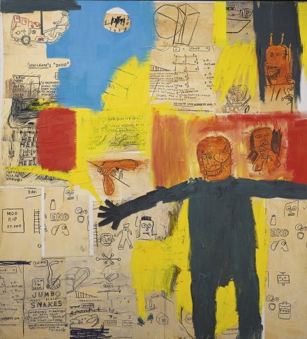 Jean-Michel Basquiat, Remote Commander (1984), via Sothebys