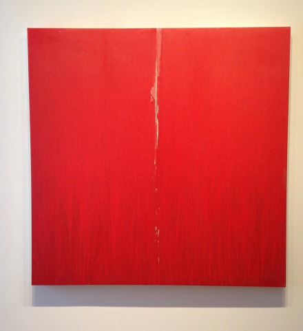Pat Steir, Little Red One (2016), all images via Osman Can Yerebakan for Art Observed