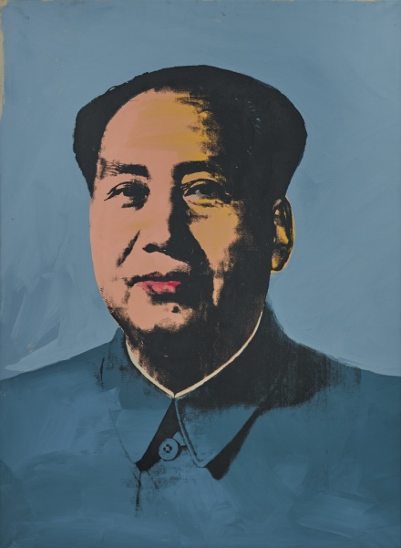 Andy Warhol, Mao (1972), final price $32,404,500, via Sothebys