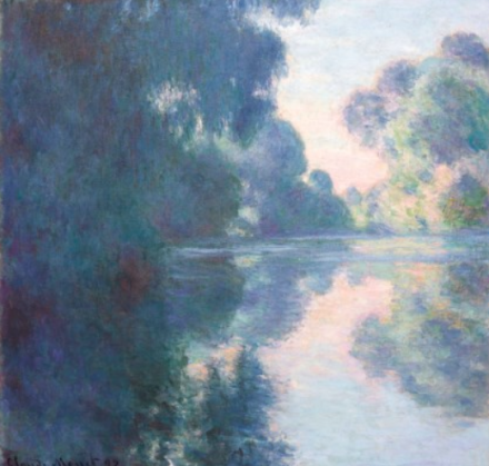 Claude Monet, Matinée sur la Seine (1897), via Christies