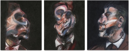 Francis Bacon, Three Studies of George Dyer (1966), final price $40,307,500 via Sothebys