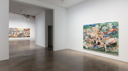 Cecily Brown, A Day! Help! Help! Another Day! (Installation View), via Paula Cooper