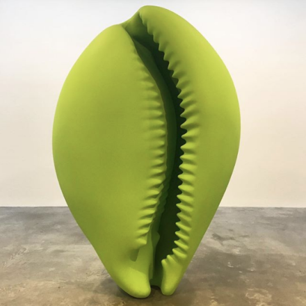 Katharina Fritsch, Shell (Light Green) (2017), via Art Observed
