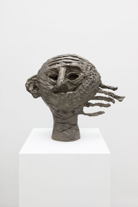 Dana Schutz, Head in the Wind (2018), via Petzel Gallery