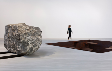 Michael Heizer (Installation View), via Gagosian