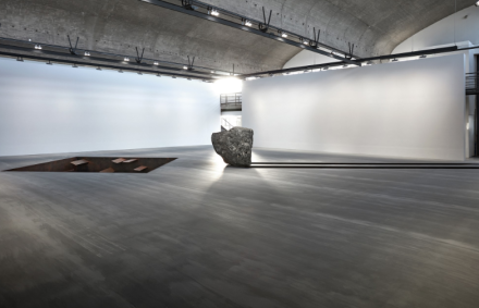 Michael Heizer (Installation View), via Gagosian.