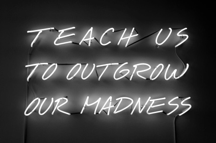 Alfredo Jaar, Teach Us To Outgrow Our Madness (1995), Galerie Lelong