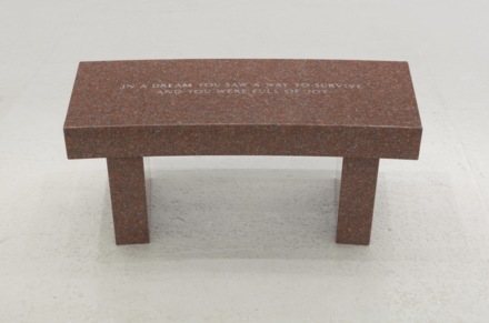 Jenny Holzer, Survival In a dream you saw... (1989), via Hauser Wirth