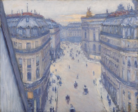 Gustave Caillebotte, La Rue Halévy, vue du sixième étage (1878), via Sotheby's