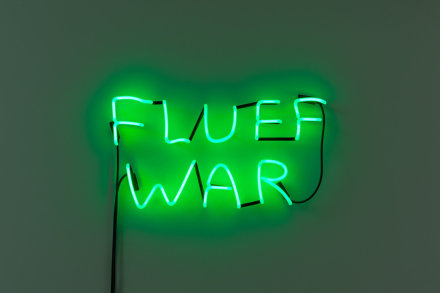 David Shrigley, FLUFF WAR (2019), via Anton Kern