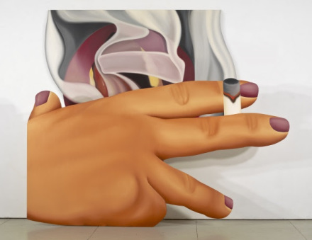 Tom Wesselmann, Smoker #23 (1976), via Almine Rech