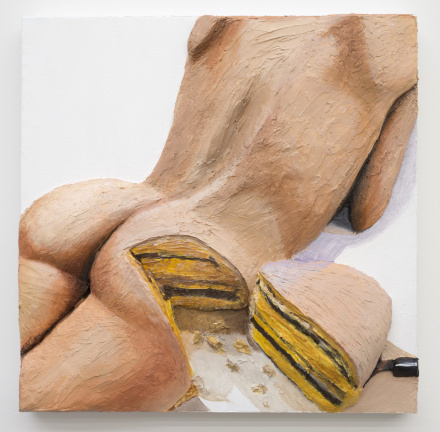 Gina Beavers, Cake (2015), via MoMA PS1