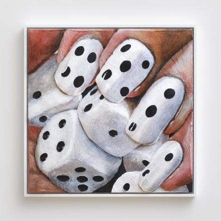 Gina Beavers, Dice Nails (2014), via MoMA PS1