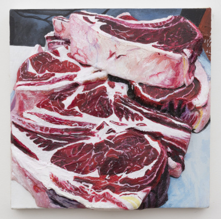 Gina Beavers, Local Pasteurized Beef (2014), via MoMA PS1